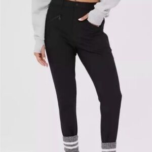 OFFLINE By Aerie Ski Snow Pants Womens Size L Chillside Collection Black stirrup